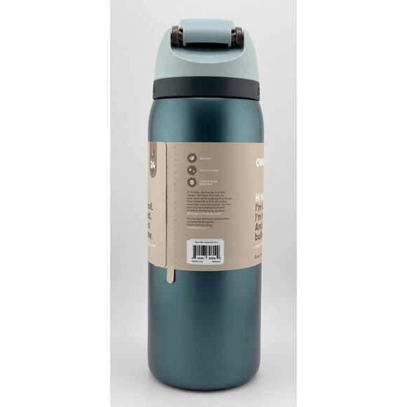 Owala HOLIDAY SPECIAL EDITION 32 oz FreeSip Water Bottle, METALLIC GREEN - Picture 4 of 7